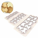 3Pcs Puzzle Fondant Cookie Cutter Cake Mold Fondant Tools Mould Decorating C0O0