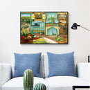 DIY Mosaic Family Life Picture Full Round Diamond 5D Painting Kit (FH481)