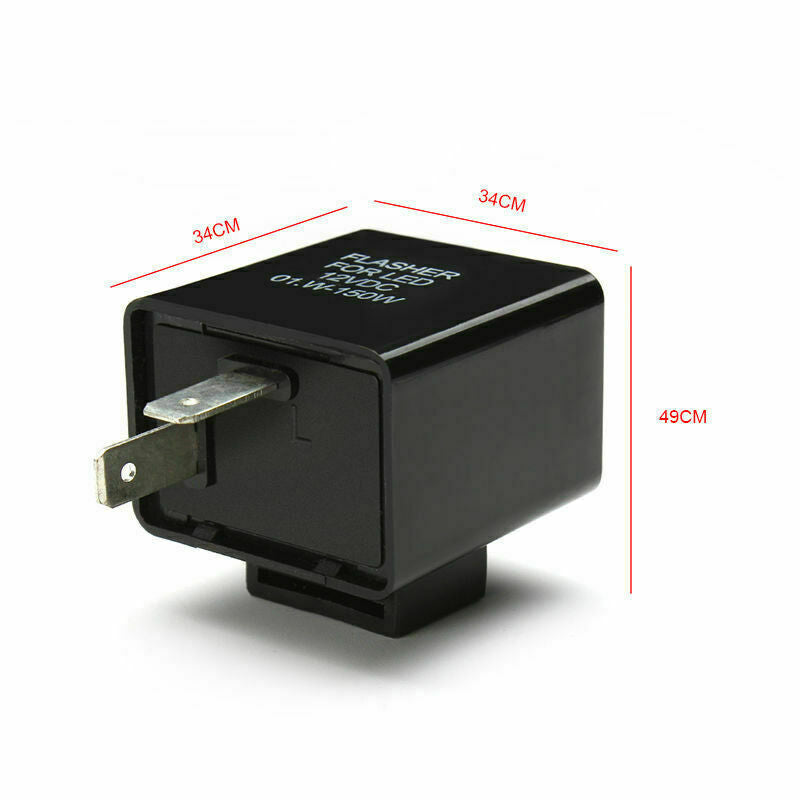 12V 2 Pin Speed Adjustable LED Flasher Relay Motorcycle Turn P0F0S1Z8 S1Z8 K1X2