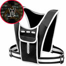 Women Safety Running Reflective Vest Fitness Backpack Phone Bag Chest Pocket