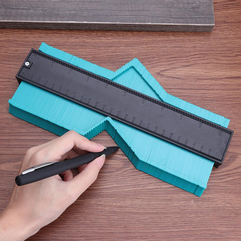 Plastic Irregular Shaper Profile Gauge Duplicator Contour Scales (Green)