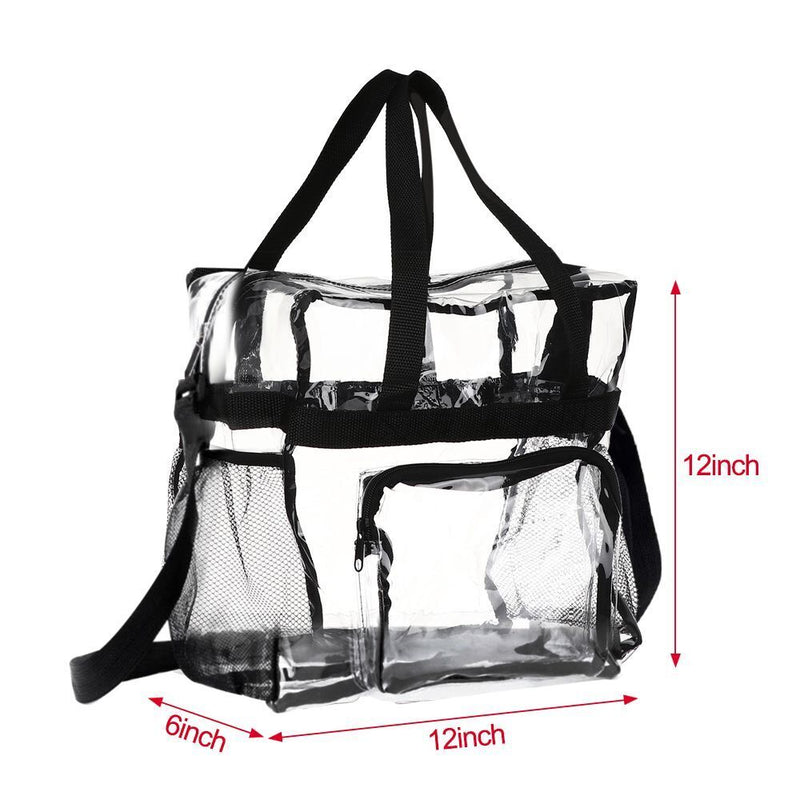 Waterproof Transparent Tote Bag Stadium Approved Clear Bag Adjustable Strap