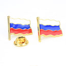Russia Flag Symbol Souvenir Clothes Drop Oil Metal Pin