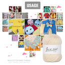 1 Roll 6 Strands Pure Cotton Ropes Baby Knitwear Crochet Yarn Twine (53)