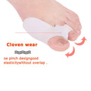 1 Pair Thumb Valgus Toe Separators Hallux Bunion Adjuster Corrector (White)