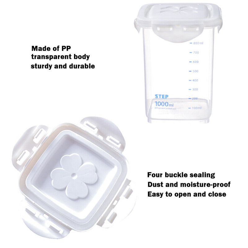 Scaled Grains Fresh Sealed Cans Kitchen Food Storage Jar Plastic Snacks Tank