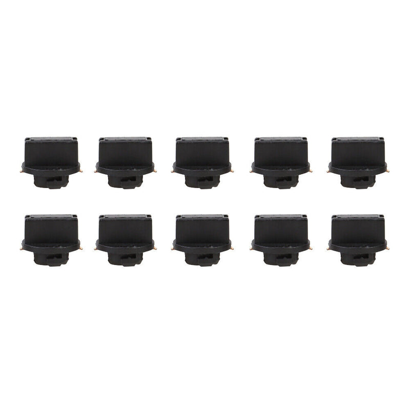 T10 Twist Lock Wedge Base Bulb Socket for Car Instrument Cluster Light 10 Pack