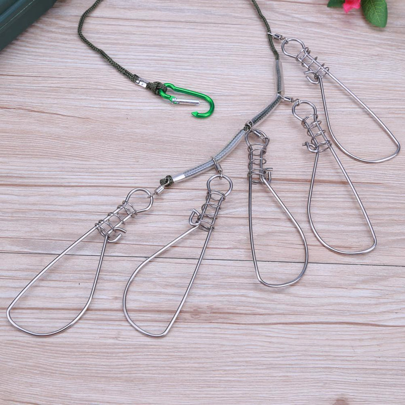 4.5 Feet Lock Buckle Stick Stainless Steel Fish Buckle Fish 5 Lock Bait Fishing A