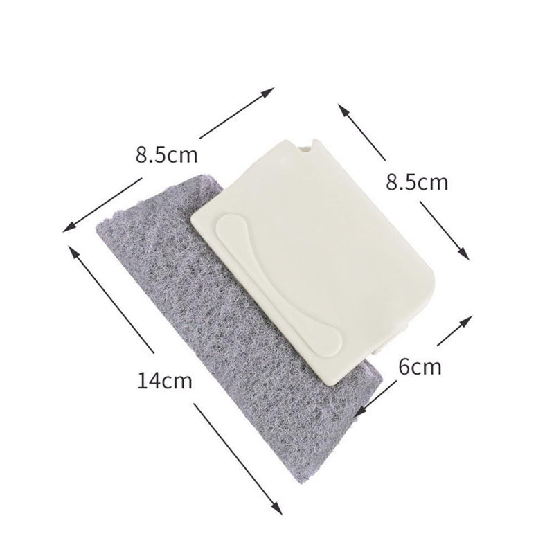Groove Cleaning Window Brush Corners Gaps Household Cleaner Tool (Beige)