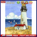 DIY 5D Mosaic Lighthouse Rhinestone Painting Kit Full Round Diamond Drawing