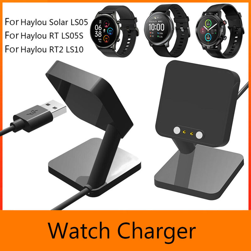 USB Charger for Haylou Solar LS05 RT LS05S RT2 LS10 Stand Holder Dock Bracket