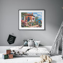 Seaside Holiday Cottage Oil Paint By Numbers Canvas DIY Picture for Adults Child