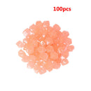 100pcs Luminous Glowing Stones Glow in the Dark Garden Decor Pebble (C) Newly