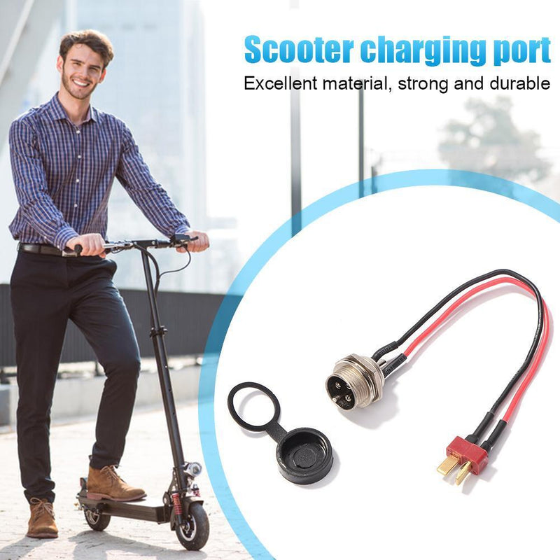 Electric Scooter Parts Power Charger T-head Charging Port for KUGOO M4 PRO