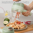 Handheld Electric Vegetable Cutter Garlic Press and Slicer NEW_