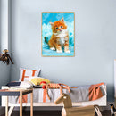 5D DIY Cat Full Square Drill Mosaic Diamond Painting Kit Wall Art Rhinestone
