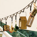 Camping Campsite Storage Strap Hanging Rope Lanyard Hanger (5m Army Green) Newly