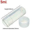 Plastic sample bottle test tube mini vials storage container W2B9 Sale L4E5 M5H3