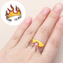 Birthday Gifts Fashion Accessories Rock Punk Biker Gothic Flame Opening Rings