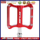 2pcs GUB GC020-DU Aluminum Alloy Folding Mountain Bike Baring Pedals(Red)