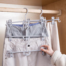 Skirt Pants Jeans Hanger Drying Rack Clips Home Wardrobe Space Saving Organizer