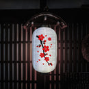 25cm Plum Blossom Lantern Lamp Chinese Long Shaped Cloth Lampion (B) Newly