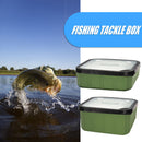Square Lures Fishing Tackle Box Large Capacity Breathable Storage Case (S)