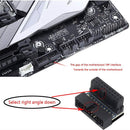 USB 3.0 20 Pin Male to Female Extension Adapter for Motherboard (Up Angled)