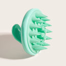 Silicone Head Body Massage Brush Hair Washing Clean Comb Hair Care (Green) Newly