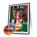 5D DIY Full Drill Round Shape Camel Boy Rhinestone Diamond Drawing Home Decor