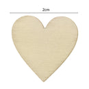 50pcs Heart Wooden Birthday Party Delivers Photo Props Wedding Decor