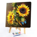 Sunflower 20X20cm Frameless Oil Paint By Numbers DIY Painting Crafts (S562)