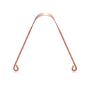 Stainless Steel Oral Hygiene Copper Tongue Scraper  Cleaner Dental Cleaning