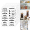 132Pcs Kitchen Pantry Labels Transparent Waterproof Labels DIY Jar Stickers