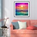 5D DIY Full Drill Diamond Painting Sunset Seaside Cross Stitch (B435) Newly