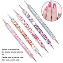 5Pcs Beauty Marbleizing 2 Way DIY Nail Art Painting Manicure Tools Dotting Pen