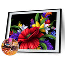 5D DIY Flowers Full Round Drill Diamond Painting Rhinestone Drawing Craft Art