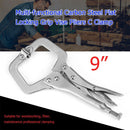 Multi-functional Carbon Steel Flat Locking Grip Vise Pliers C Clamp (9in) Newly
