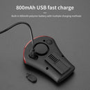 Bicycle Rear Lamp Rechargeable USB Safety Warning Taillight for Night Riding