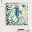 Round diamond Painting 5D DIY Seahorse World Full Drill Rhinestone Picture Newly