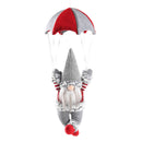 Xmas Tree Hanging Toys Festive Ornament Gnome Parachutes for Home Door Wall Hook