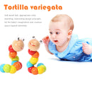 Colorful Worm Wooden Puzzles Baby Training Fingers Early Educational Toys Newly