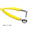 Stainless Steel Cherry Olive Corer Fruits Core Remover Seed Pitter (Yellow)