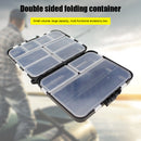 Double Sided Folding Fishing Tackle Box Compartment Bait Hook Storage Case