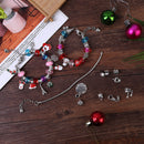Christmas Pendant Ornaments Set DIY Jewelry Bracelet Pendant Beads Decoration