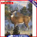 DIY Diamond Painting Kits Deer Full Round Drill Wall Decoration Animal Picture