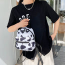 Fashion Women Animal Pattern Printing Backpack Casual Small Handbags (C)