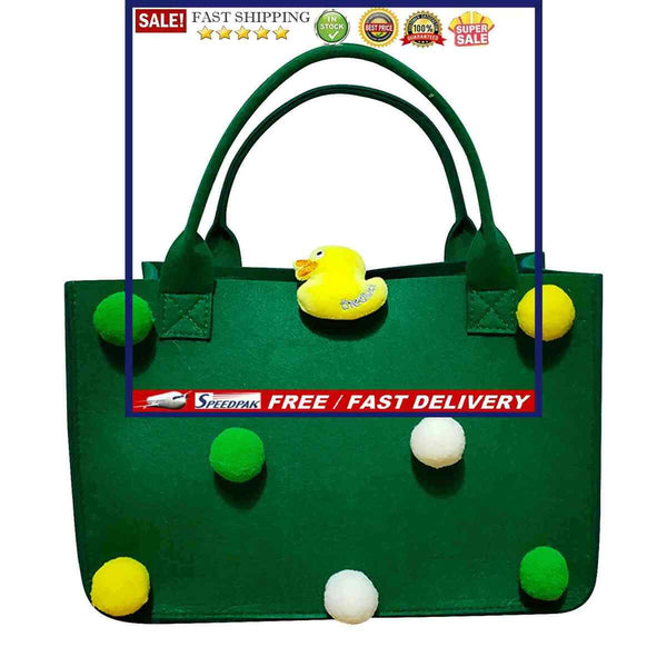 Felt Handbag - Multifunction Portable Organizers Tote Bags 7 Hair Ball Includ