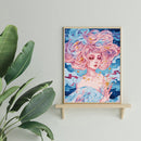 Oil Paint By Numbers Painting Girl Coloring Picture Digital Drawing
