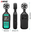 Anemometer Temperature Tester Wind Speed Meter Professional Smart Tester